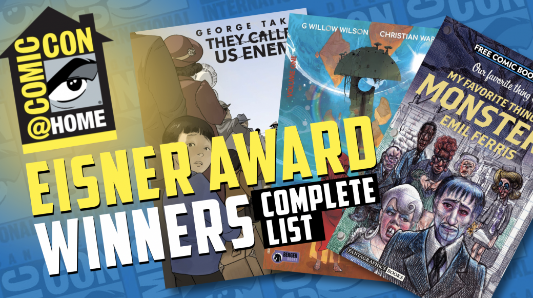COMICCONHOME REVEALS THE WINNERS OF THE 2020 EISNERS The Con Guy