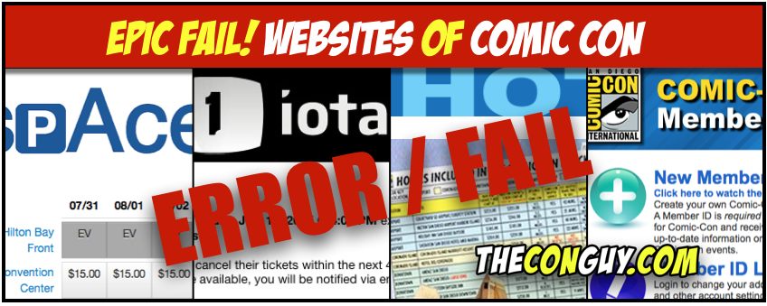 Internet Epic Fail EPIC FAIL! WHY DO ALL SDCC WEBSITES CRASH??? – The Con Guy
